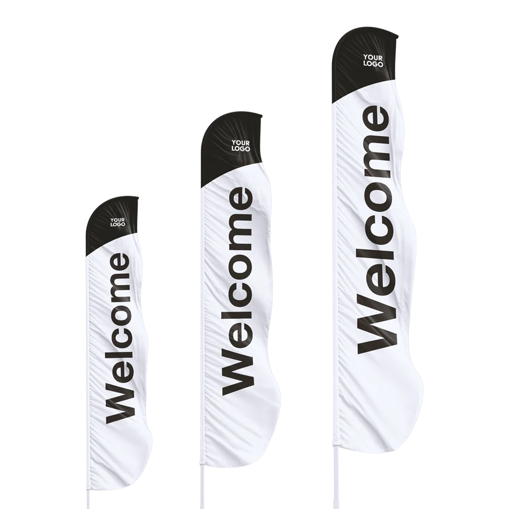 Classic Welcome — Premium Feather Flags